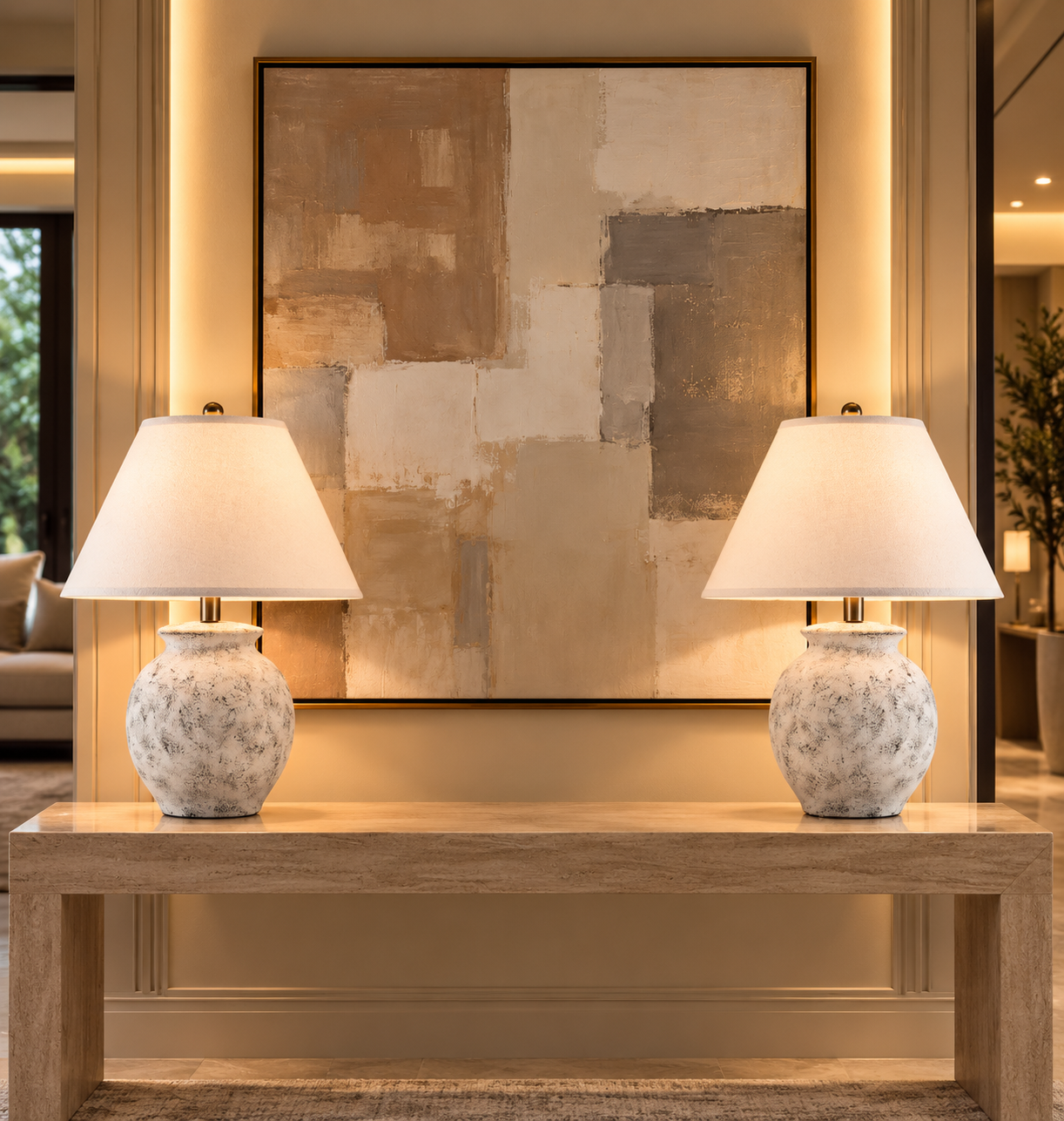 Ceramic Bedside Table Lamp